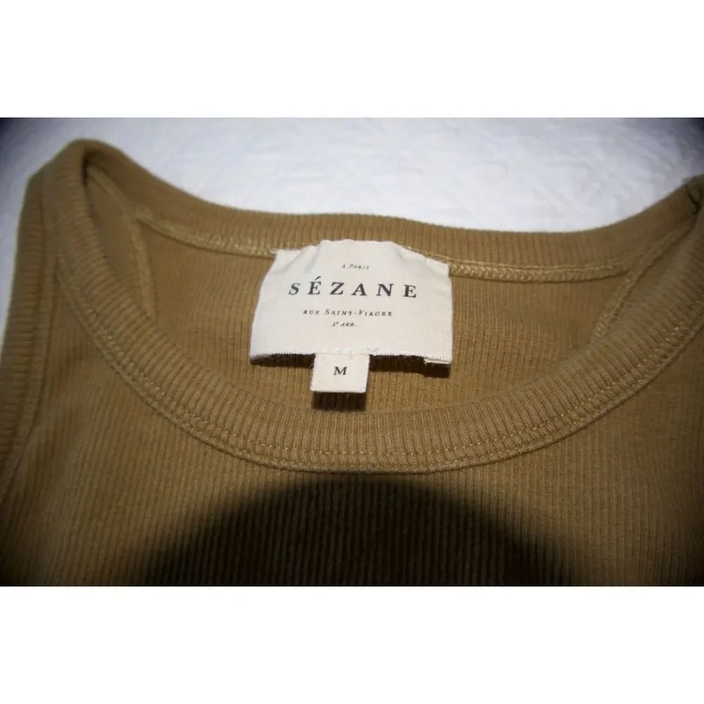Sezane Marcello Ribbed Tank MEDIUM - Picture 2 of 5